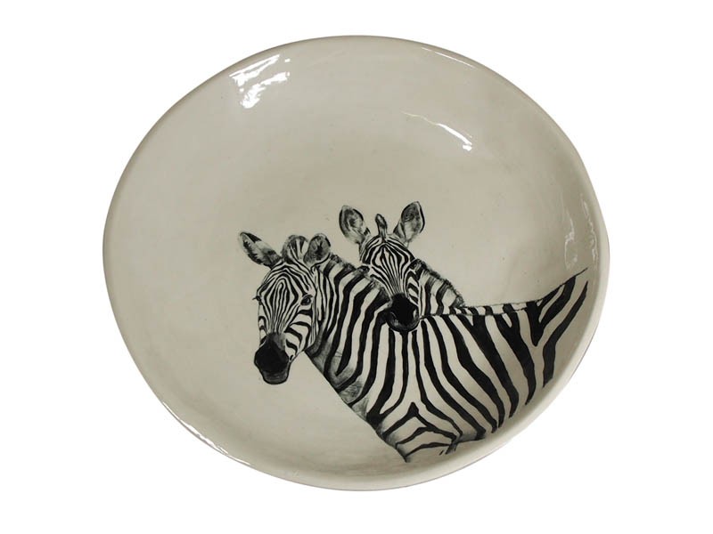 Ceramic Zebra Bowl Ceramic Zebra Bowl
